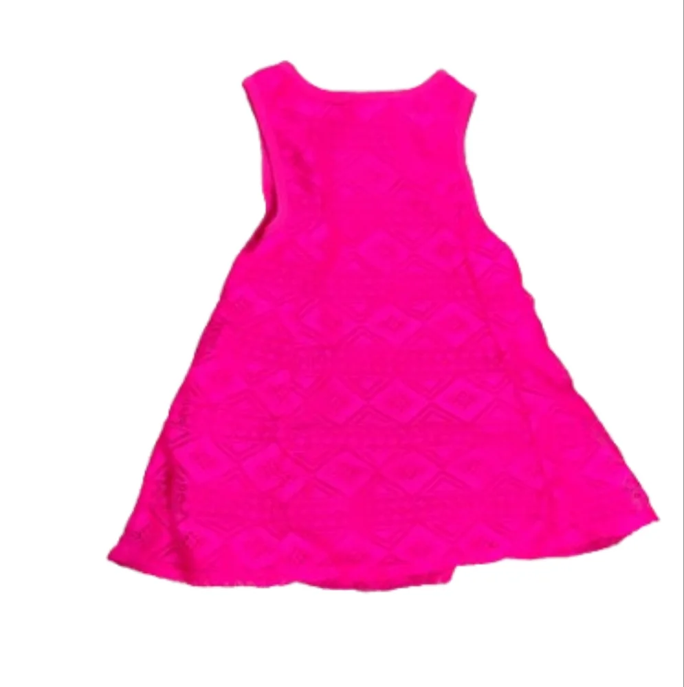 Juicy Couture Girls Vibrant Pink Lace Dress Sz 6